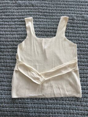 J. Crew Cream Knit Tank Top